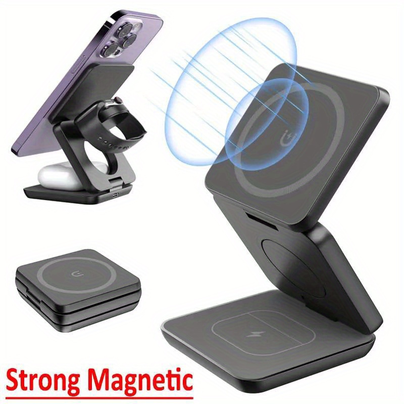 Wireless Charger 3 In 1 - Pengisi Daya Nirkabel Cepat 3 In