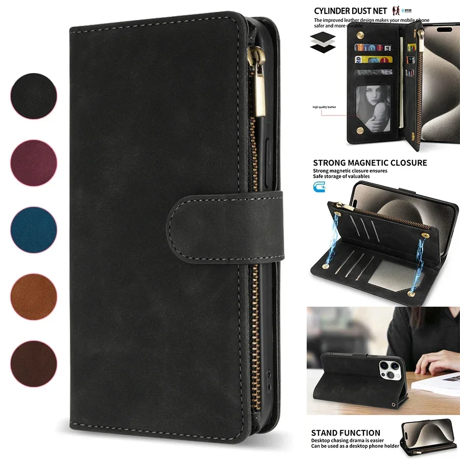 Tech Accessories Iphone - Casing Dompet Kulit Flip magnetik, sarung