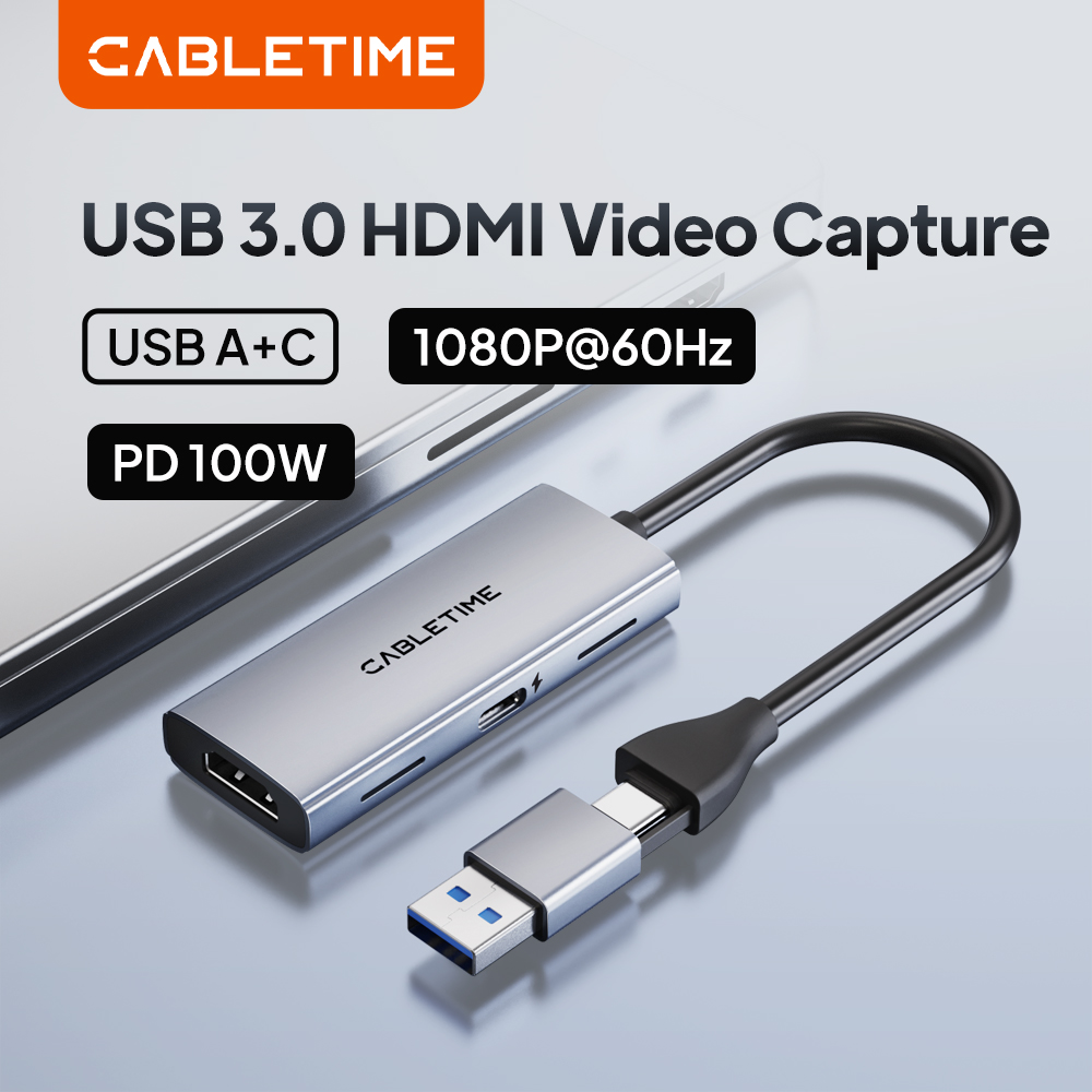Usb C To Hdmi - CABLETIME USB 3.0 HDMI Kartu Pengambilan