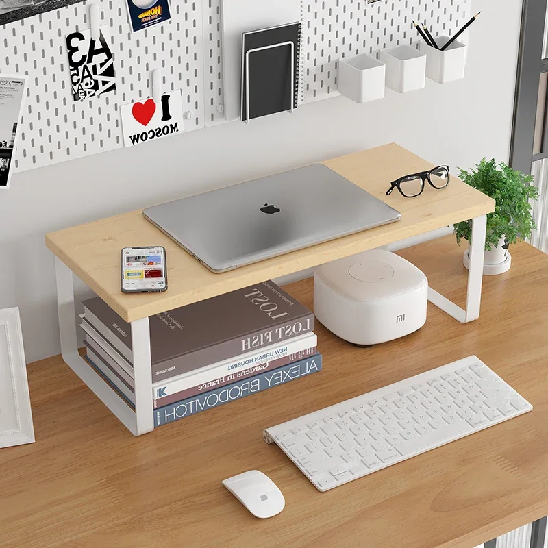 Laptop Stand Bamboo - Z30/40/50CM Braket Dasar Penyangga Monitor Rak