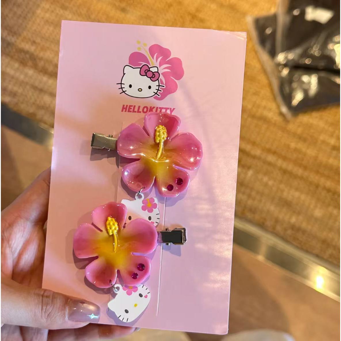 Tech Accessories Women - Set Jepit Rambut Bunga Hello Kitty