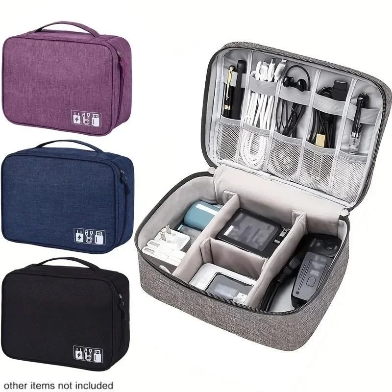 Tech Accessories Storage - Tas Organizer Elektronik untuk Perjalanan, Tahan