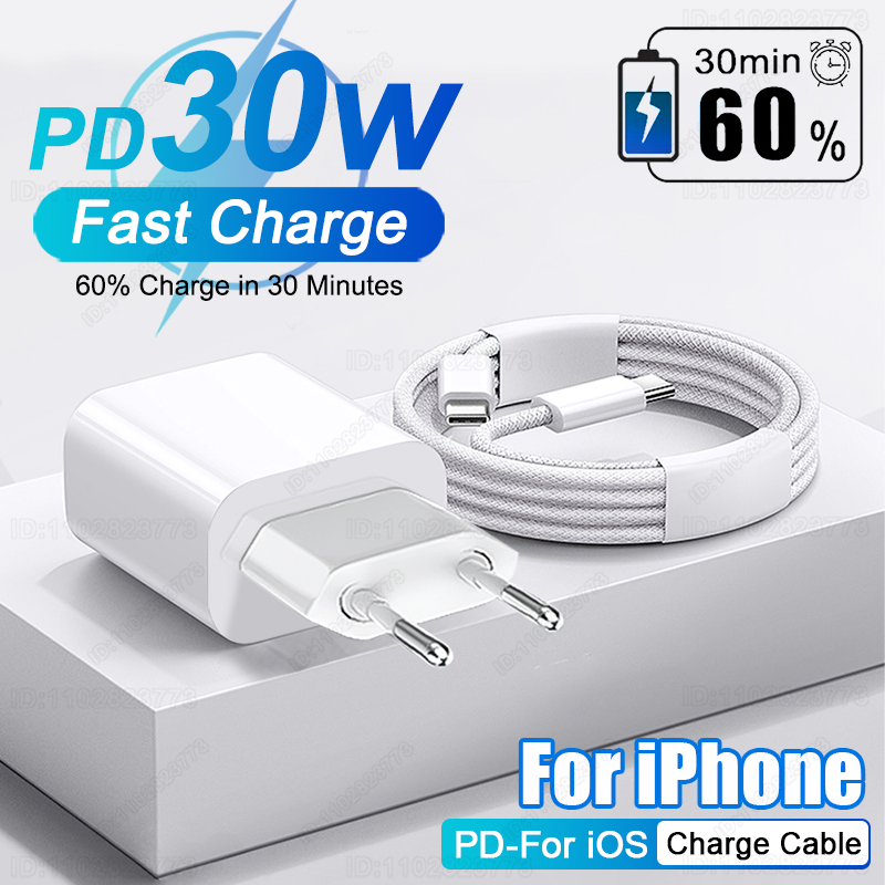 Tech Accessories Apple - PD 30W Pengisi Daya Cepat untuk