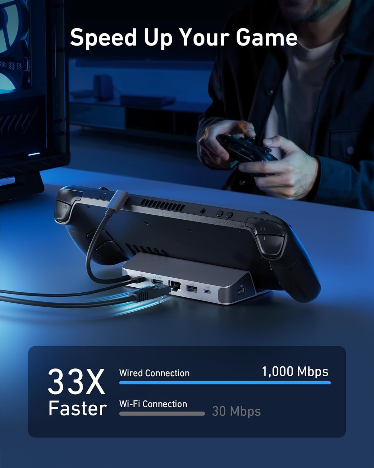 Usb C To Hdmi - Stasiun Pengisian Daya Anker untuk Steam