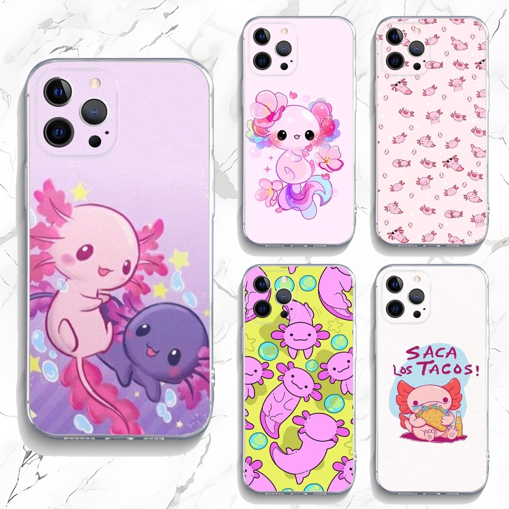 Tech Accessories Apple - Casing ponsel Axolotl lucu untuk iPhone