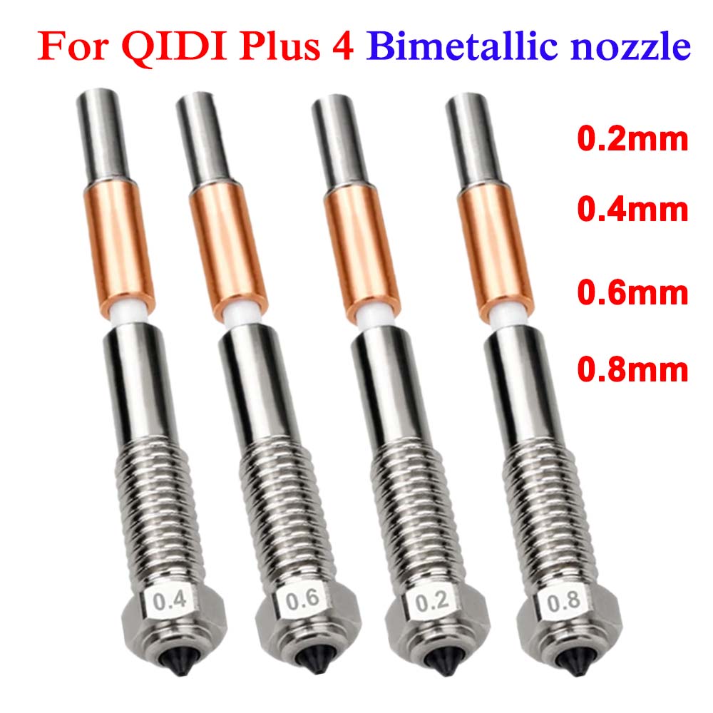 Tech Accessories Store - Untuk QIDI Plus 4 Nosel Bimetal