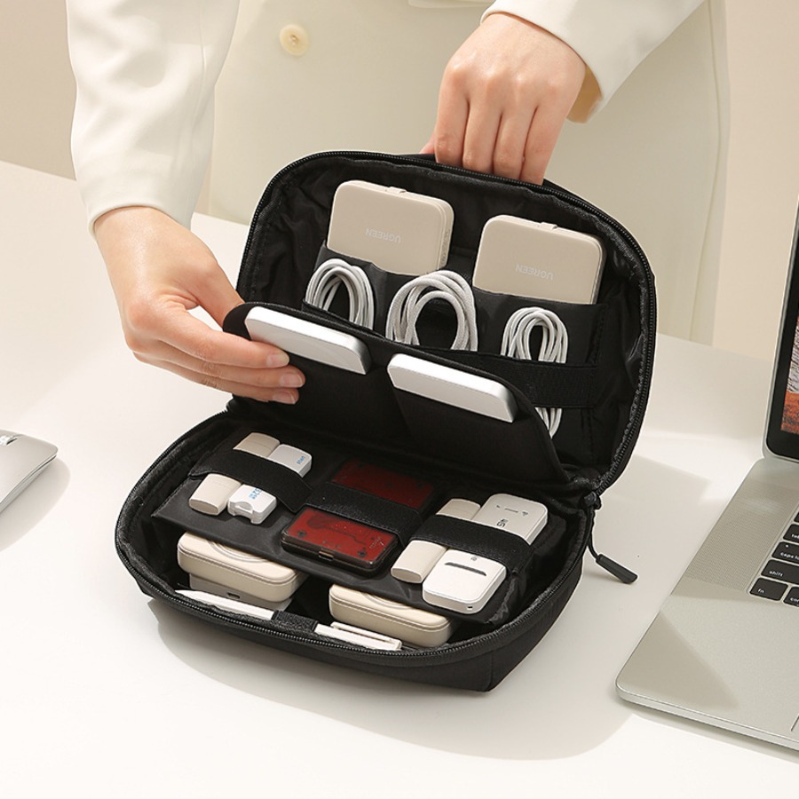 Tech Accessories Storage - Organizer Kabel Portabel untuk Perjalanan, Tempat