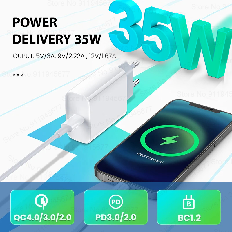 Pengisi daya Cepat PD 35W untu - Tech Accessories Apple ulasan dan harga