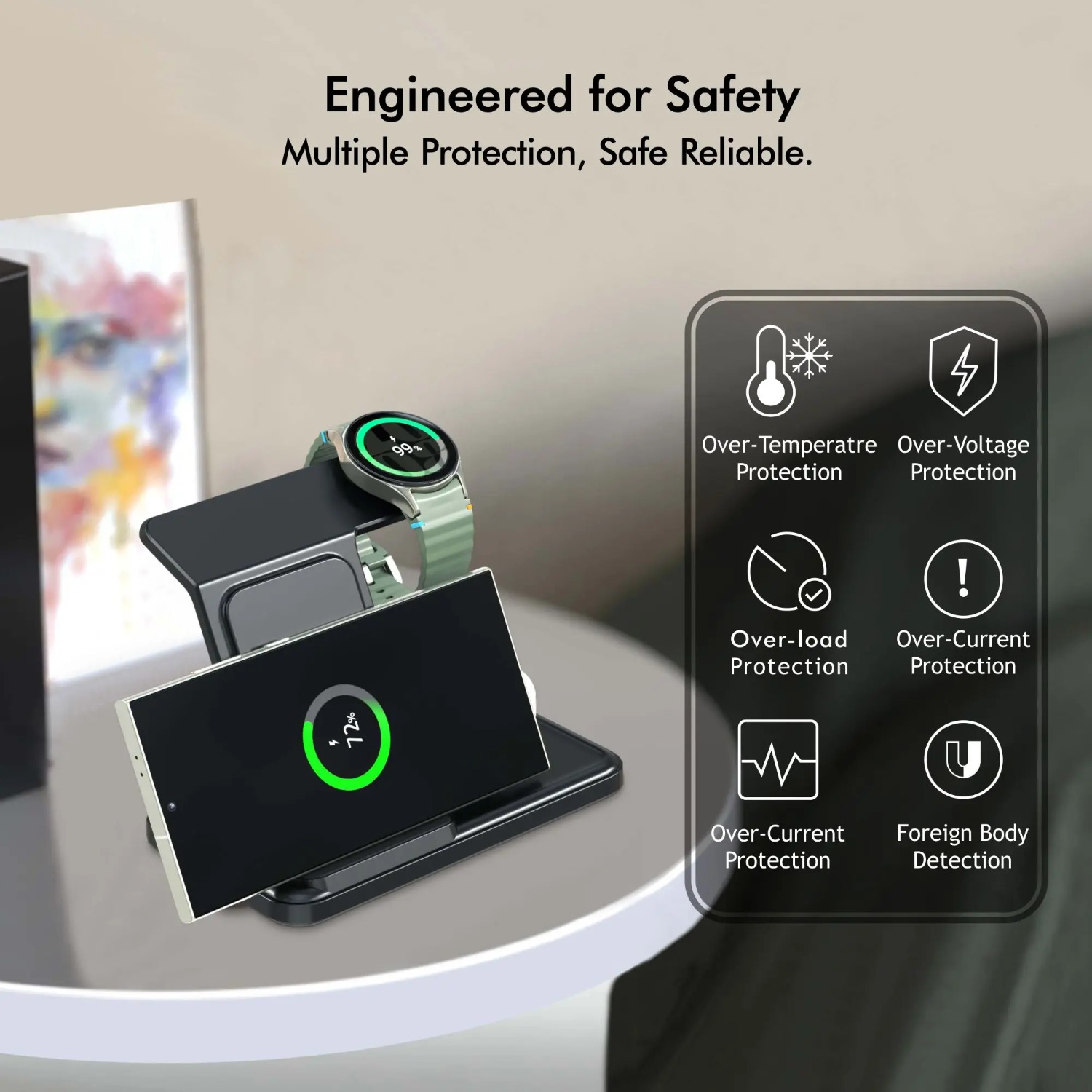 Stasiun Pengisi Daya Nirkabel  - Wireless Charger 3 In 1 ulasan dan harga