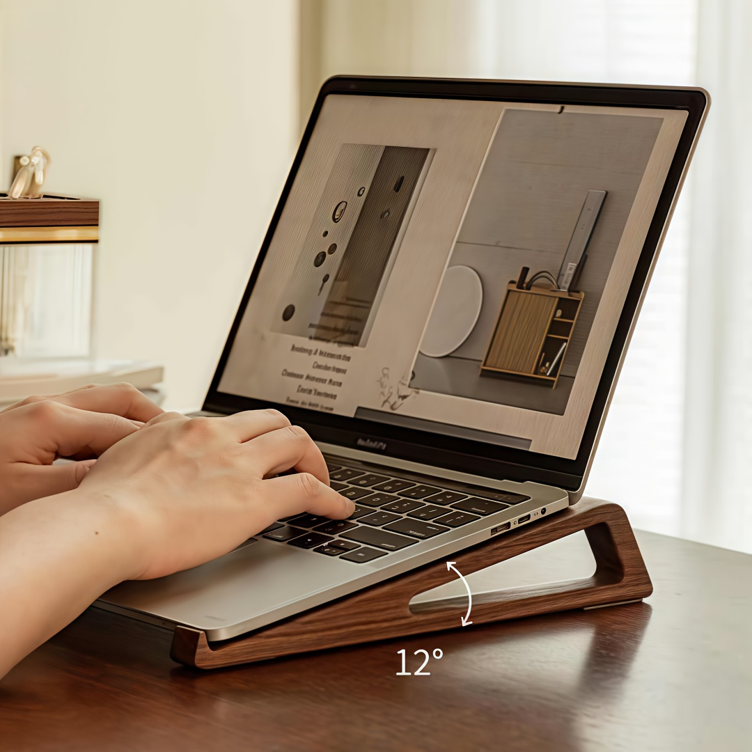 Dudukan Laptop Kayu Lipat Port - Laptop Stand Bamboo ulasan dan harga