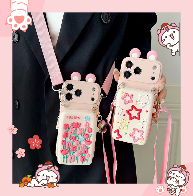 Casing Dompet Tulip Star denga - Tech Accessories Iphone ulasan dan harga