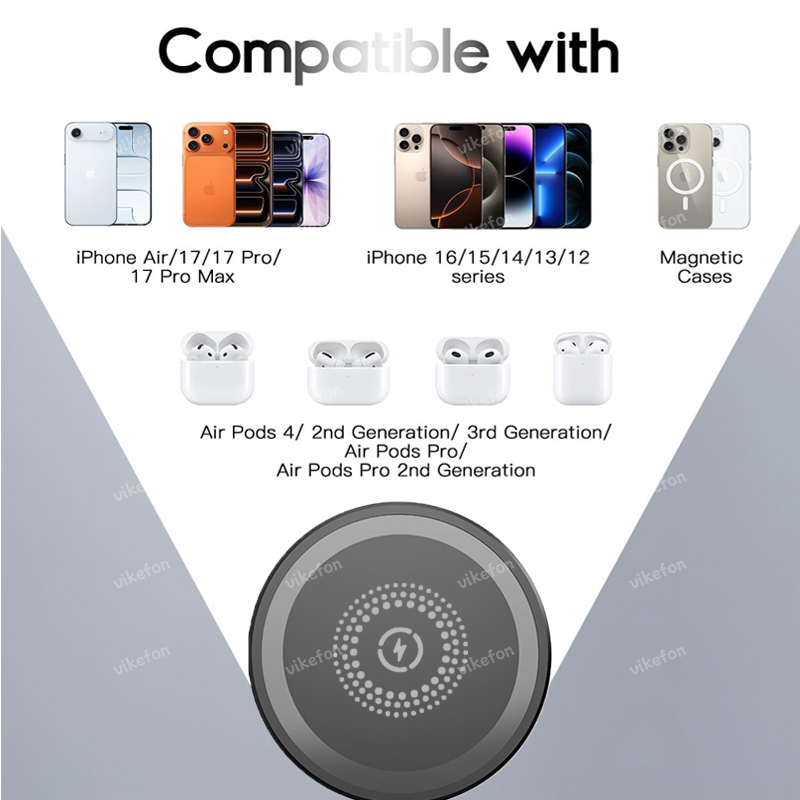 Pengisi Daya Nirkabel Magnetik - Wireless Charger 3 In 1 ulasan dan harga