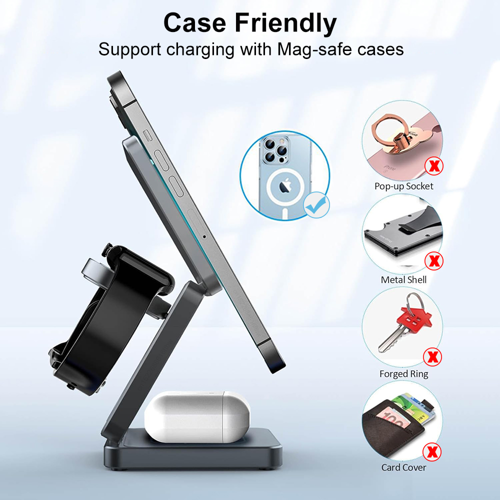 Pengisi daya nirkabel 3 in 1,  - Wireless Charger 3 In 1 ulasan dan harga