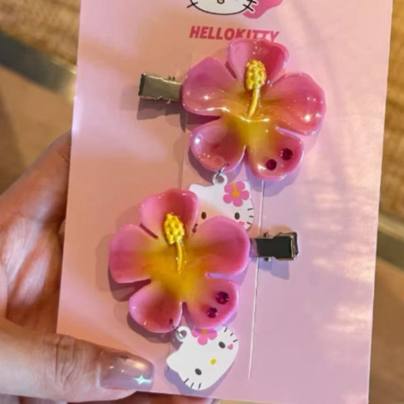 Set Jepit Rambut Bunga Hello K - Tech Accessories Women ulasan dan harga