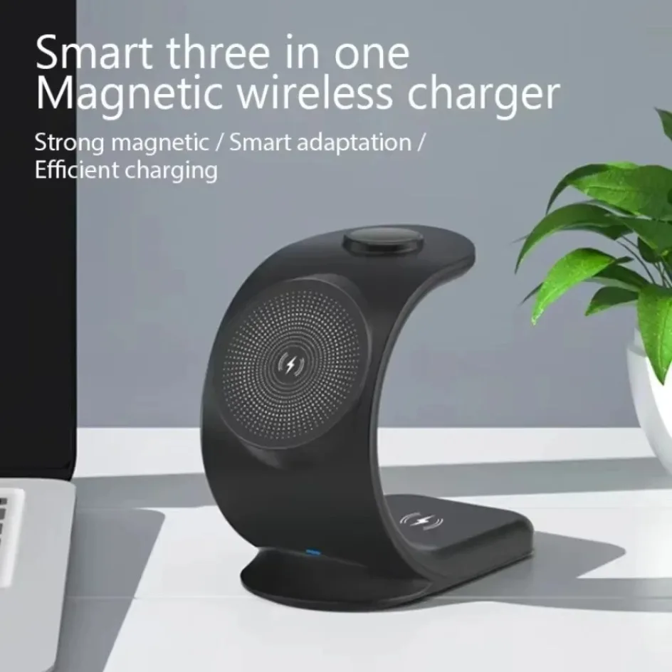Stasiun Pengisian Daya Nirkabe - Wireless Charger 3 In 1 ulasan dan harga