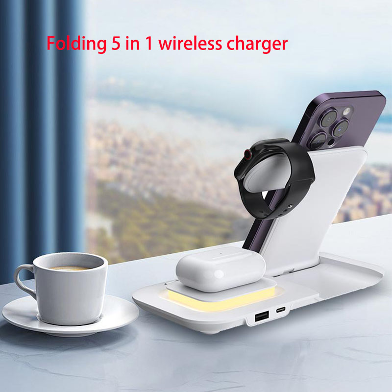 Stasiun Pengisi Daya Ponsel Ni - Wireless Charger 3 In 1 ulasan dan harga