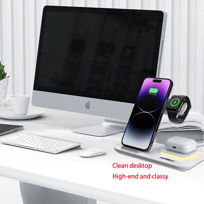 Stasiun Pengisi Daya Ponsel Ni - Wireless Charger 3 In 1 ulasan dan harga