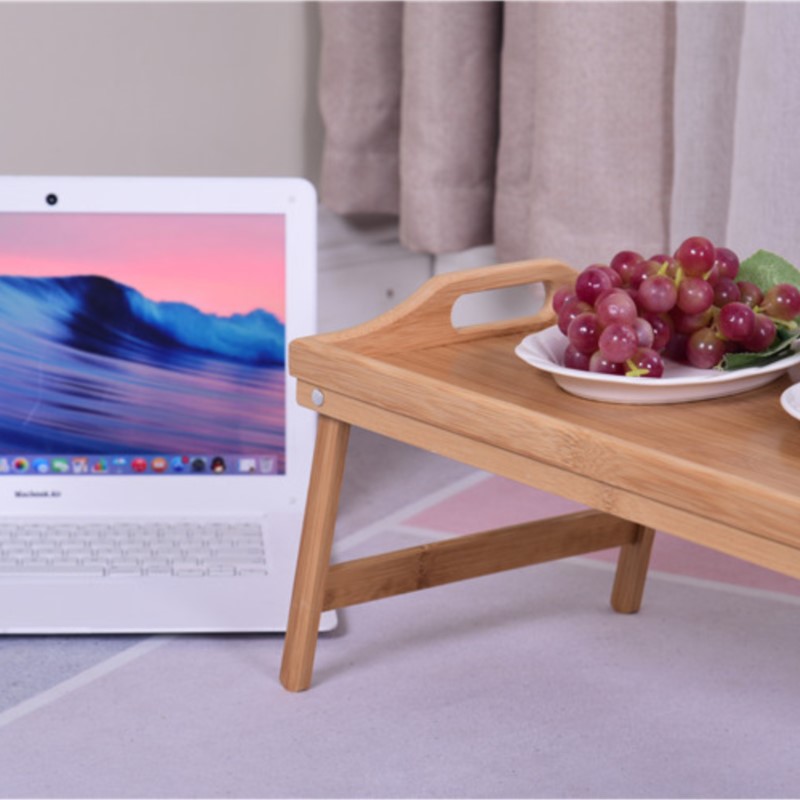 Nampan Tempat Tidur Kayu Bambu - Laptop Stand Bamboo ulasan dan harga