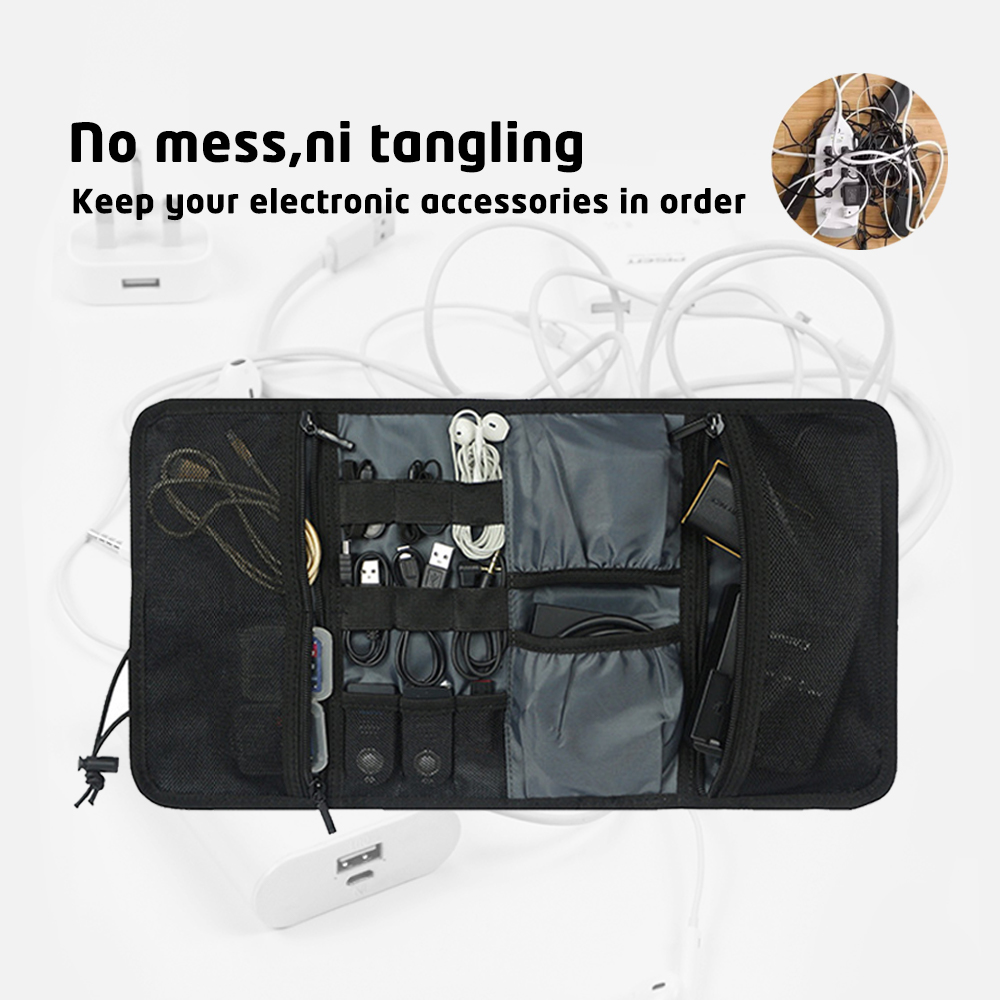 Kantong Pengorganisir Kabel Ru - Tech Accessories Storage ulasan dan harga