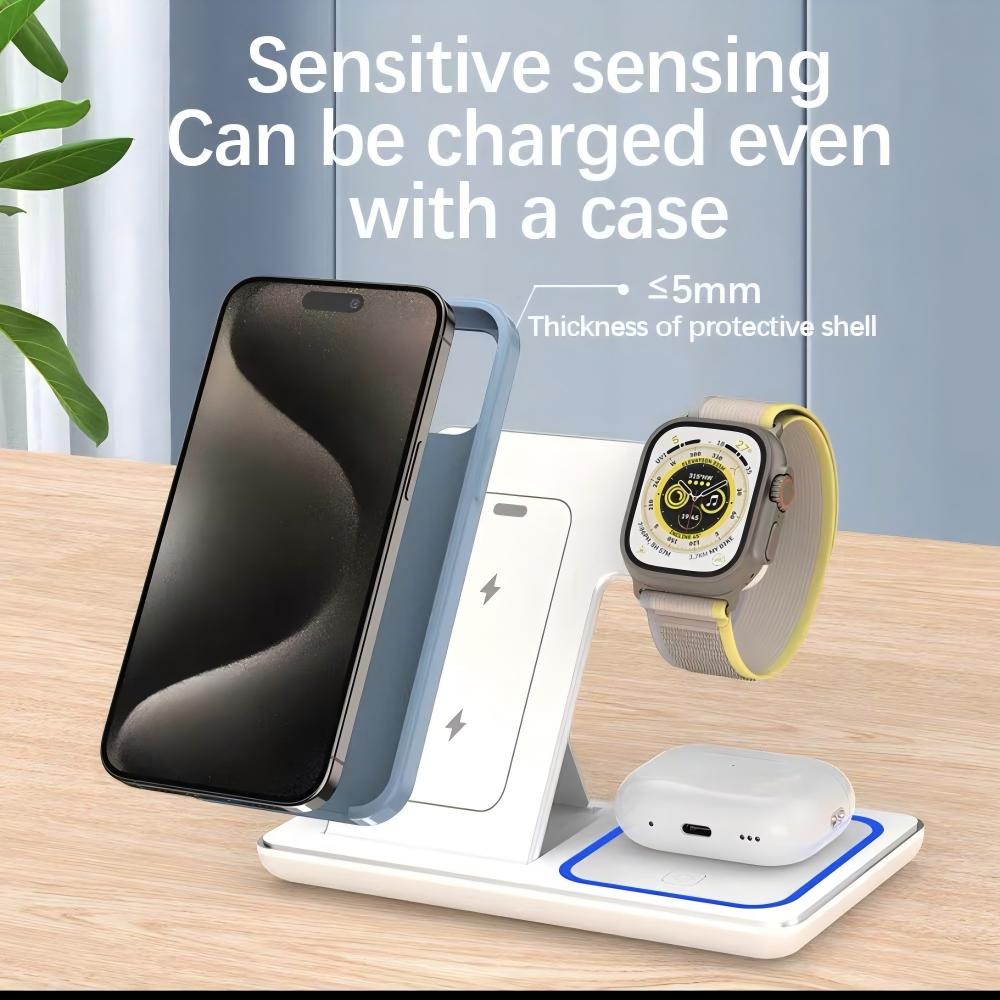 Dudukan Pengisi Daya Nirkabel  - Wireless Charger 3 In 1 ulasan dan harga