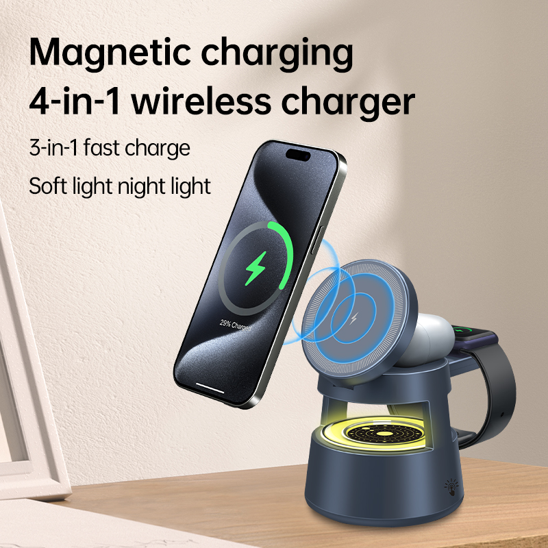 Stasiun Pengisian Daya Nirkabe - Wireless Charger 3 In 1 ulasan dan harga