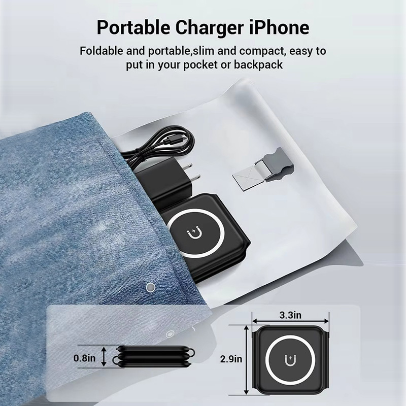 Pengisi Daya Nirkabel Lipat Ma - Wireless Charger 3 In 1 ulasan dan harga