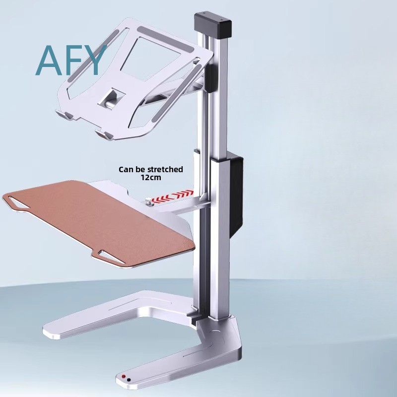 Konverter Meja Berdiri Elektri - Laptop Stand Bamboo ulasan dan harga