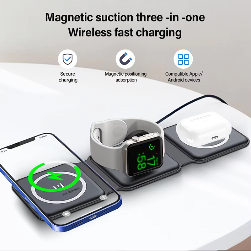 Stasiun Pengisian Daya Lipat M - Wireless Charger 3 In 1 ulasan dan harga