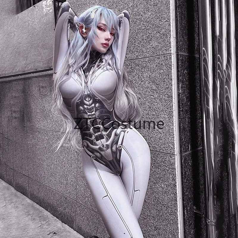 Bodysuit Cosplay Cetak 3D Y2k  - Tech Accessories Women ulasan dan harga