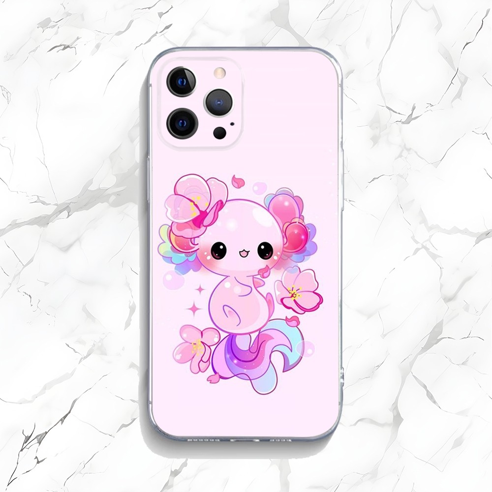 Casing ponsel Axolotl lucu unt - Tech Accessories Apple ulasan dan harga