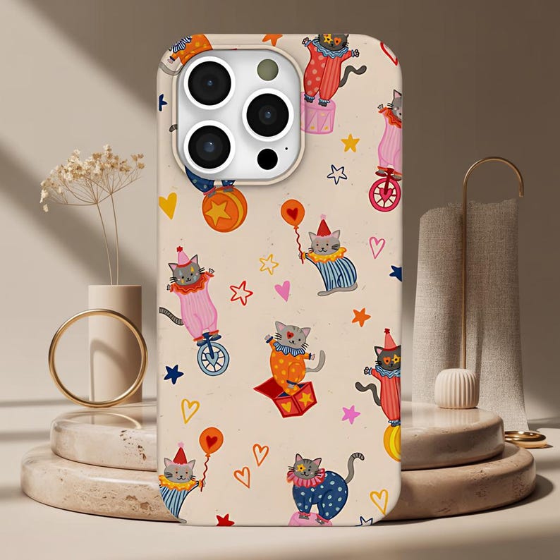 Casing iPhone Kucing Sirkus Ba - Tech Accessories Iphone ulasan dan harga