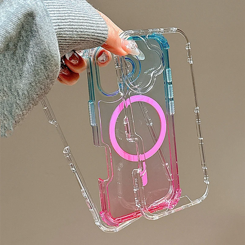 Casing Anti-Shock 3IN1 Gradien - Wireless Charger 3 In 1 ulasan dan harga