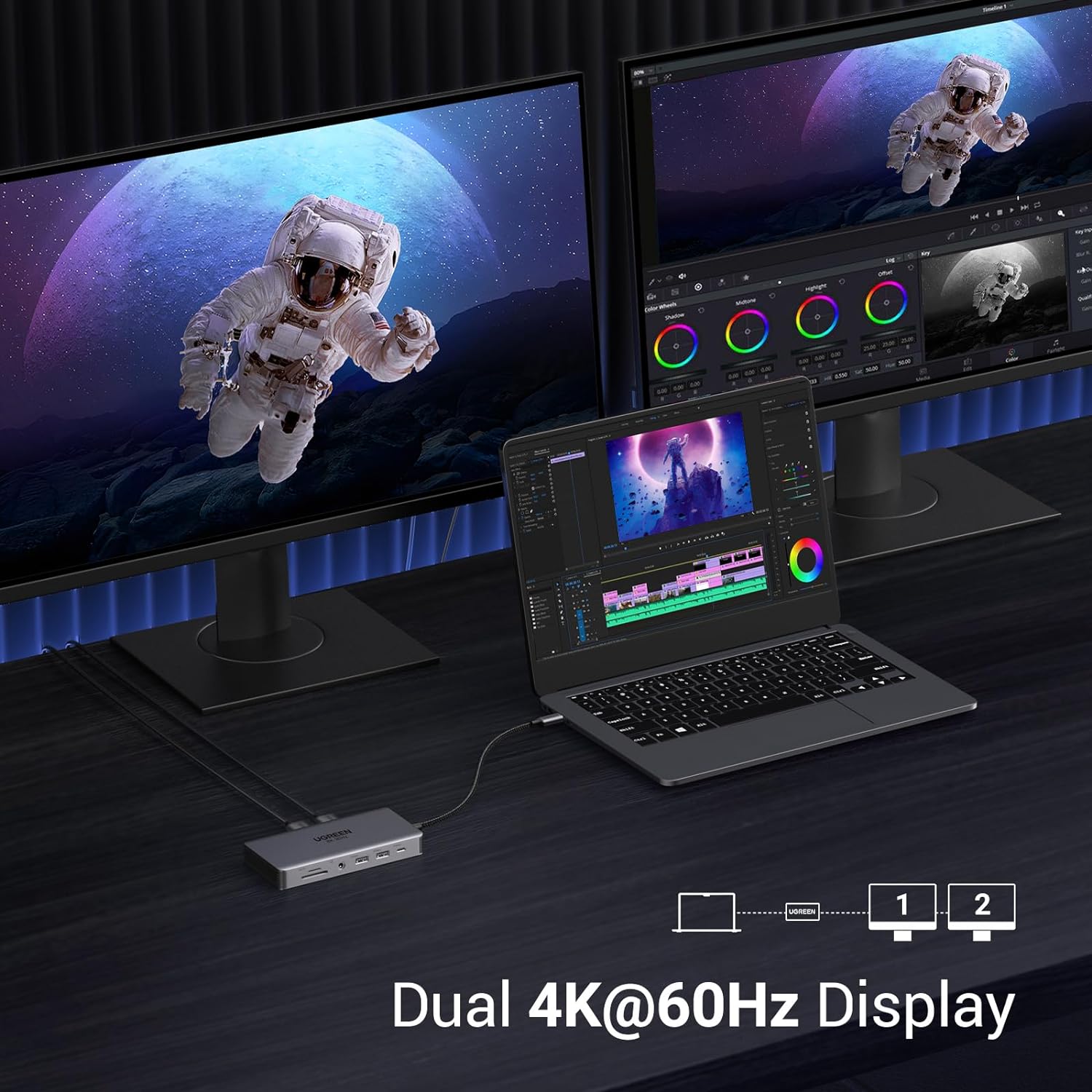 UGREEN Revodok Pro 211 Docking - Usb C To Hdmi ulasan dan harga