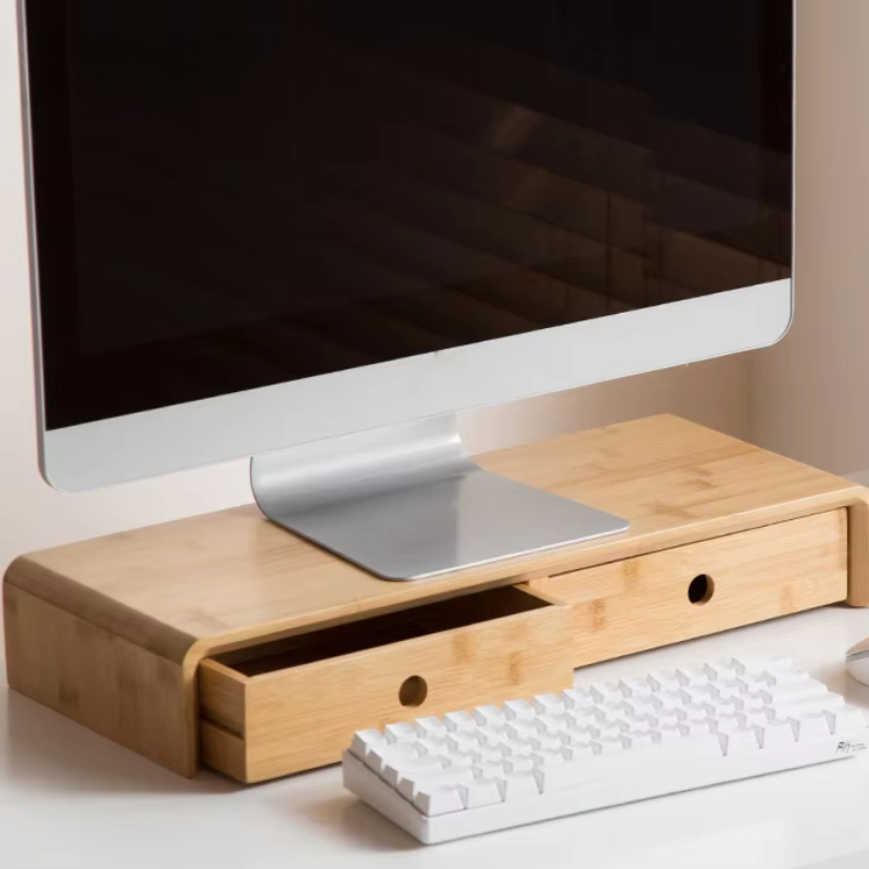 Penyangga Monitor Laptop Bambu - Laptop Stand Bamboo ulasan dan harga