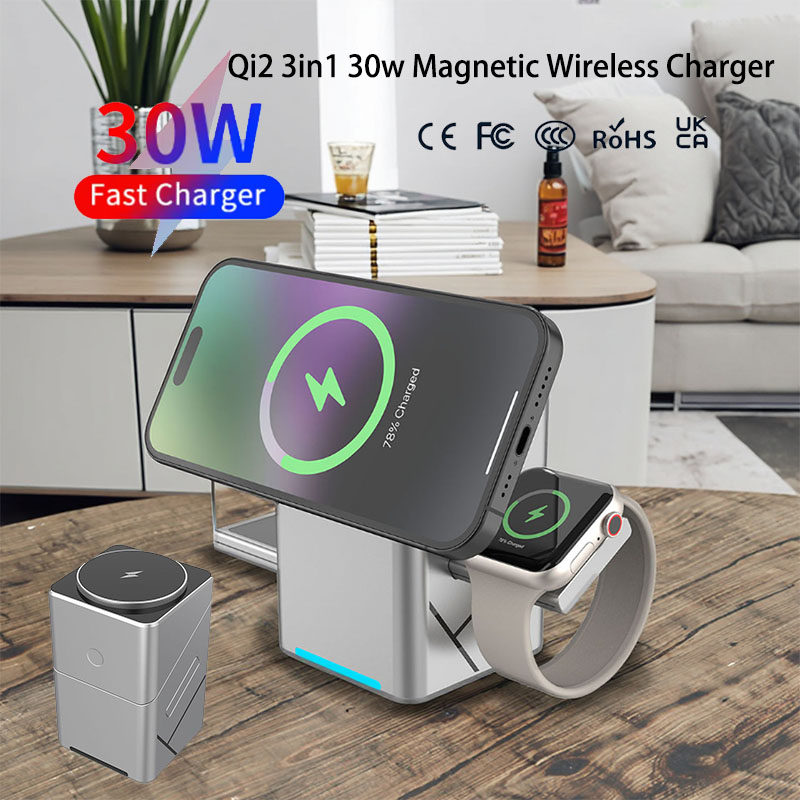 Pengisi Daya Nirkabel 3 in 1 M - Wireless Charger 3 In 1 ulasan dan harga