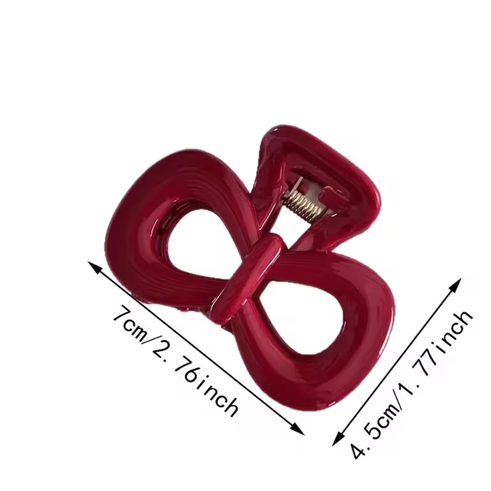 2 Jepit Rambut Pita Merah Berb - Hi Tech Accessories ulasan dan harga