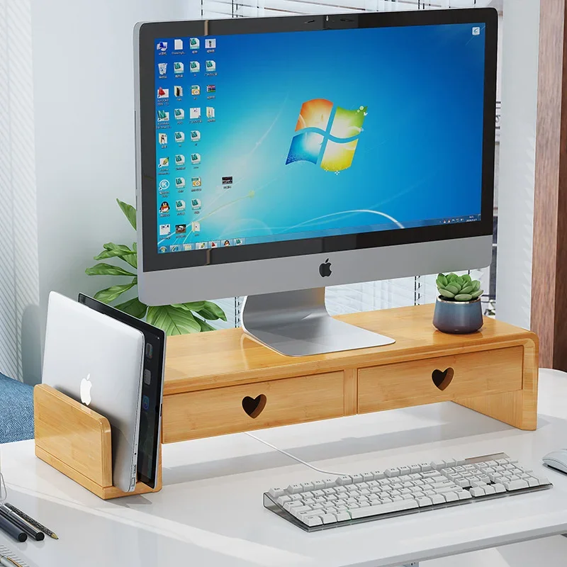 Dudukan Meja Bambu Alami Duduk - Laptop Stand Bamboo ulasan dan harga