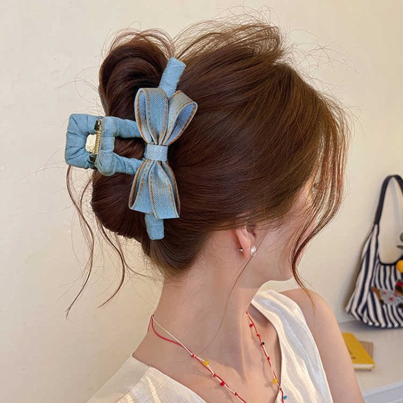 Jepit Rambut Denim Musim Gugur - Hi Tech Accessories ulasan dan harga