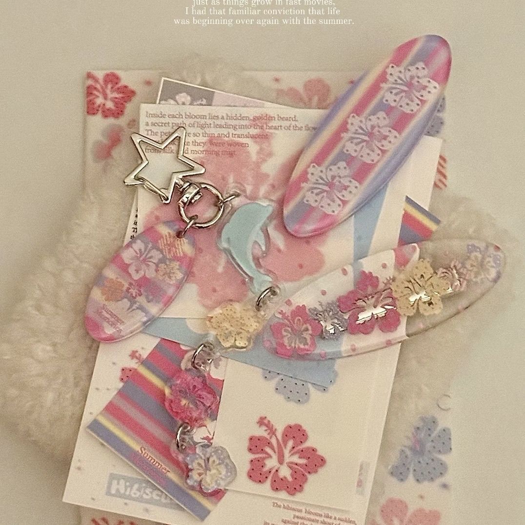Gantungan Kunci Hibiscus Lumba - Tech Girl Accessories ulasan dan harga