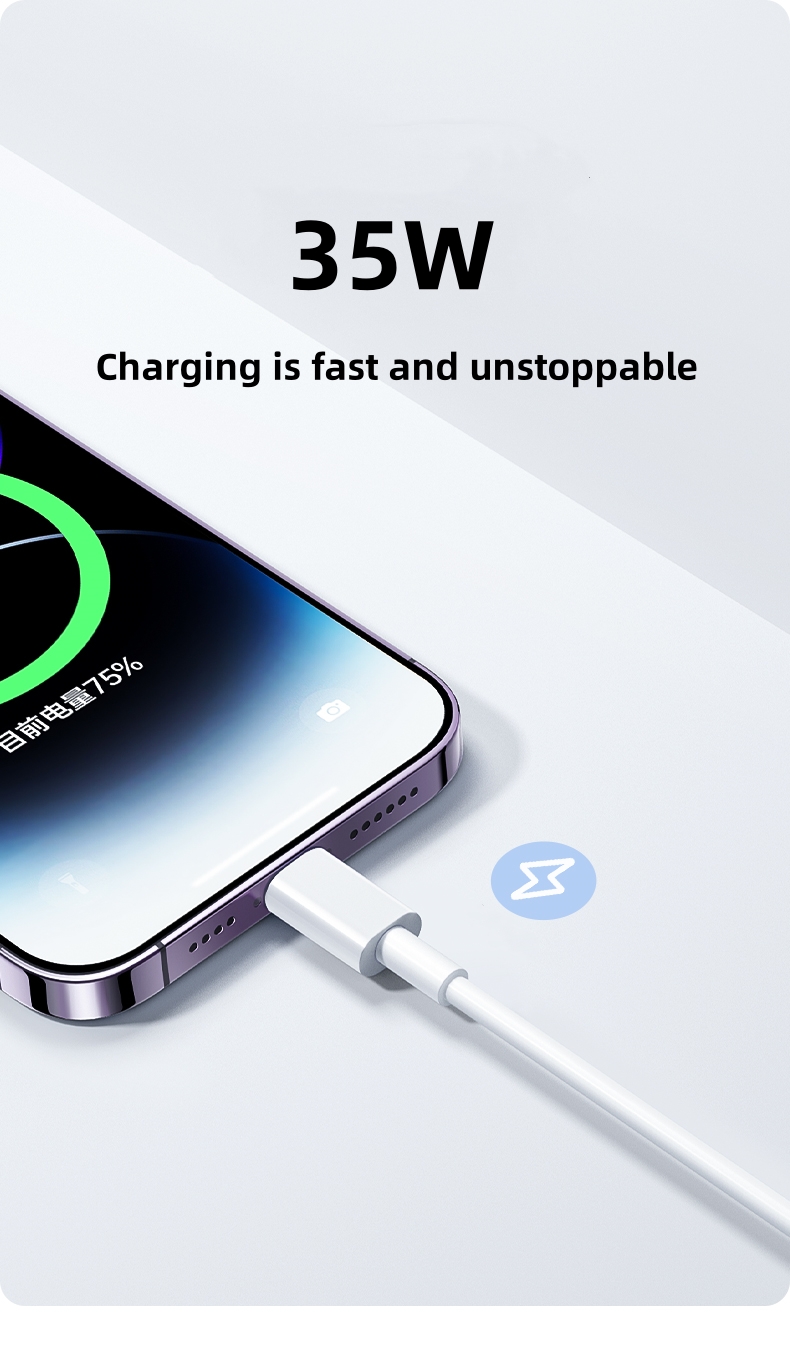 Kabel USB 35W untuk iPhone 14  - Tech Accessories Apple ulasan dan harga